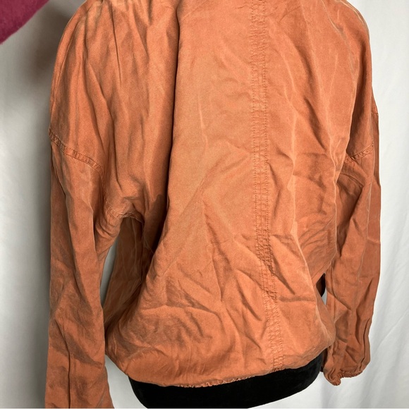 PrAna Lavender Bay Terracotta Long Sleeve Blouse with Cinched Cuffs NWT - Picture 6 of 15